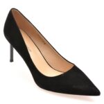 Pantofi dama eleganti EPICA PREMIUM negri, 2407, din piele intoarsa