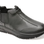 Ghete GRYXX negre, HS084, din piele naturala