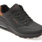 Pantofi sport SKECHERS negri, UNO, din piele ecologica