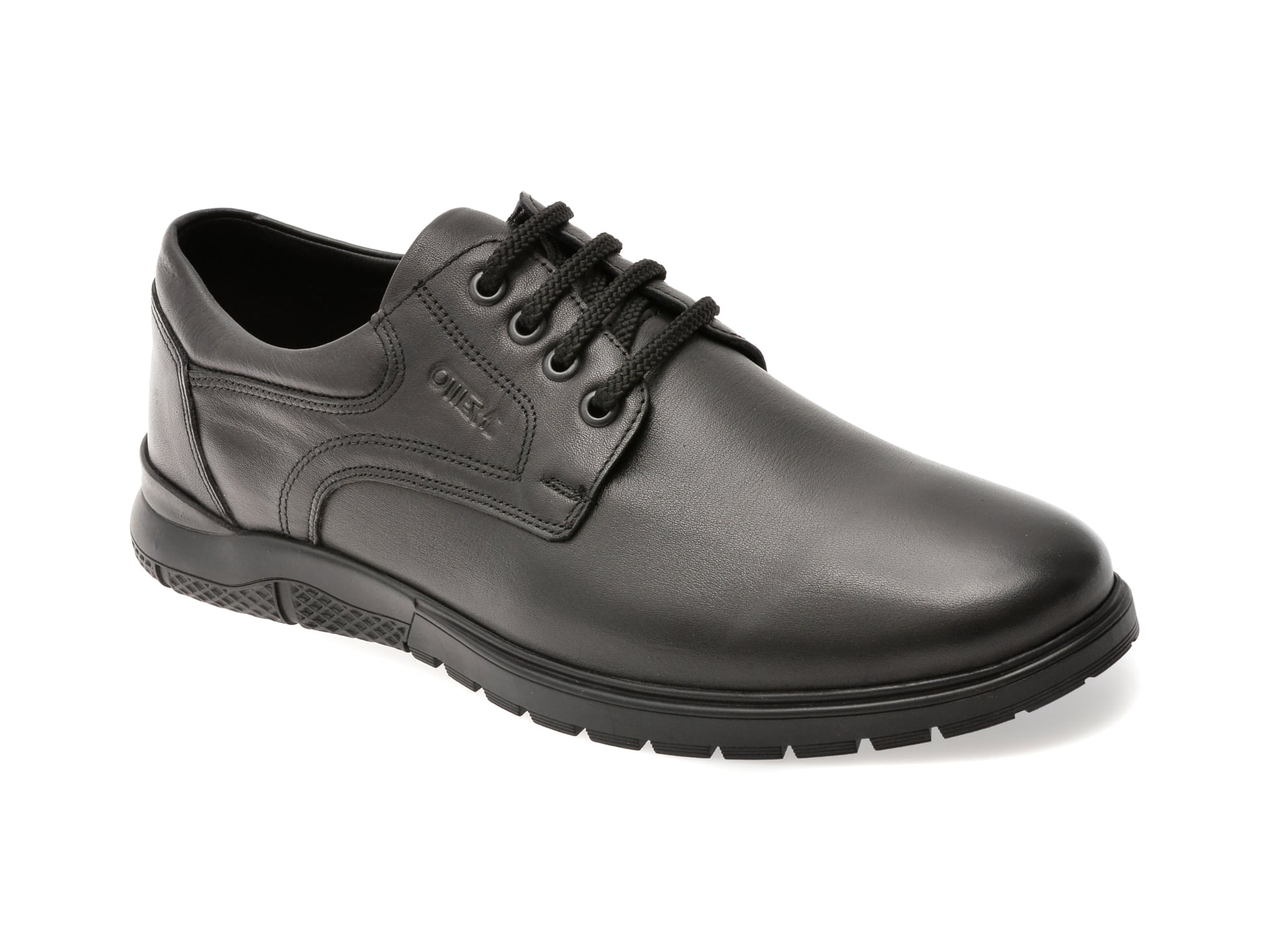 d54cba4842f4a4917faef18b58d496e03f7c93f38910f32e97f6bcd71ddc1663 Pantofi eleganti OTTER negri, 555, din piele naturala - imagine 1