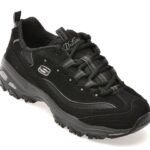 Incaltaminte Dama sport SKECHERS negri, D LITES, din material textil