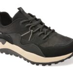 Pantofi sport RIEKER negri, U1301, din piele naturala