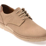 Pantofi OTTER maro, E1971, din nabuc