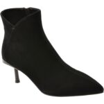 Botine elegante EPICA negre, 24A506, din piele intoarsa
