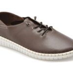 Pantofi dama EVIDA maro, EV2902W, din piele naturala