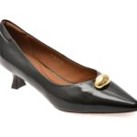 Pantofi dama eleganti EPICA negri, D97727, din piele naturala