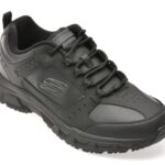 Pantofi sport SKECHERS negri, OAK CANYON, din piele ecologica