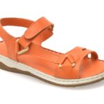 Sandale GRYXX portocalii, CS3210, din piele naturala