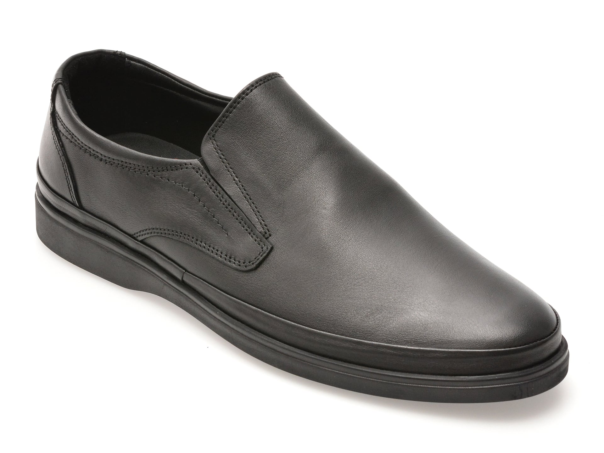 dc54b6c8d0fc75464d22e2bcd1aa1ab2dd7d83c0077a0131ace7ad845af1206c Pantofi OTTER negri, 78, din piele naturala - imagine 1