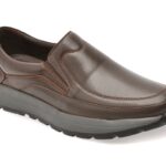 Pantofi OTTER maro, DD7015, din piele naturala