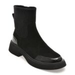 Ghete Femei GRYXX negre, 5403, din piele intoarsa
