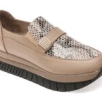 Pantofi dama IMAGE gri, 4073102, din piele naturala