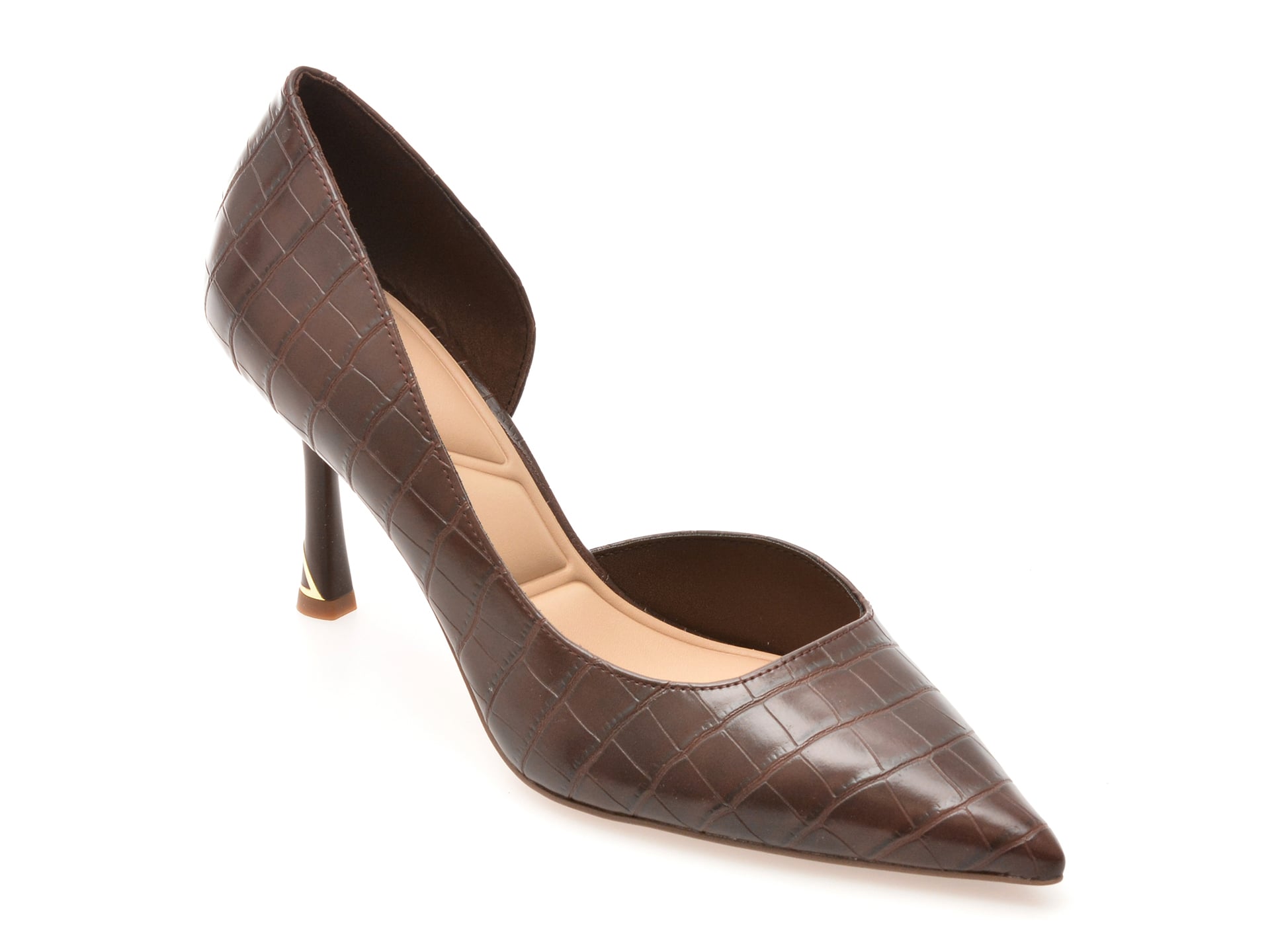 df4ea98a10717a8309bcf0c2efb1dfb03f70ca8191de3460ad187c89e15f2011 Pantofi dama eleganti ALDO maro, LIVIANNA 201, din piele ecologica - imagine 1
