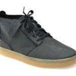 Ghete CLARKS bleumarin, STREETHILL MID, din nabuc