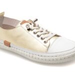 Pantofi sport Dama SHOOZY aurii, EV2898, din piele naturala