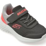 Pantofi sport SKECHERS negri, BOUNDER, din material textil