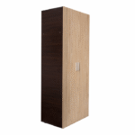 Dulap ALMA 2 usi, 1 raft, bara haine, corp sonoma inchis, fronturi sonoma deschis, 80x52x203 cm