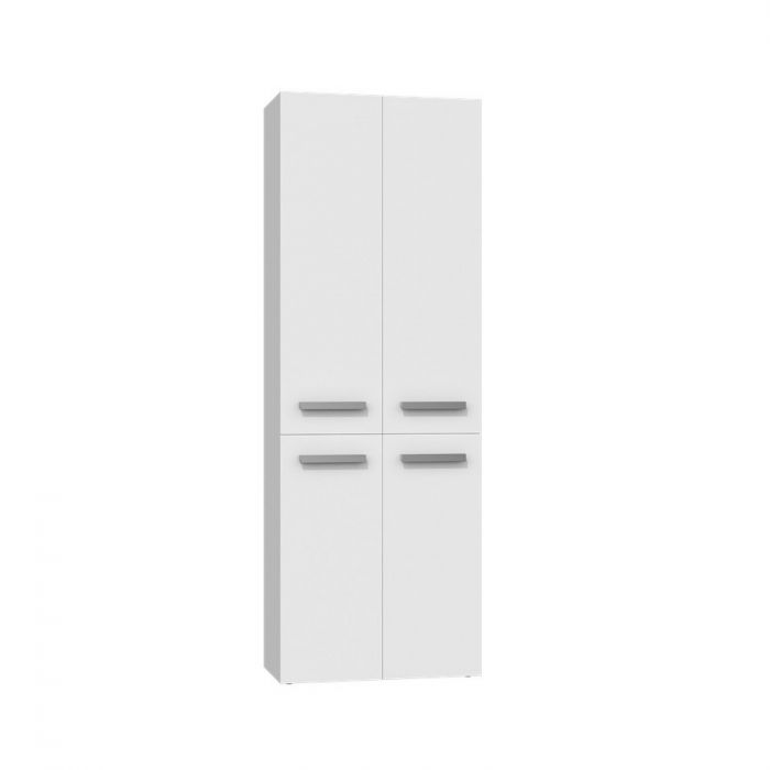 dulap-baie-adino-4-usi-alb-60x30x174-cm-603029 Dulap baie ADINO, 4 usi, alb, 60x30x174 cm - imagine 1