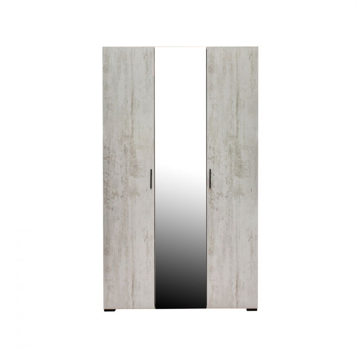 dulap-econo-oglinzi-3-usi-4-rafturi-bara-de-haine-sherwood-120x50x206-cm-4856-3111 Dulap ECONO, oglinzi, 3 usi, 4 rafturi, bara de haine, pin antichizat, 120x50x206 cm - imagine 1