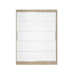 Dulap RODOS 03, usi glisante, corp somona + usi alb, 150x60x200 cm