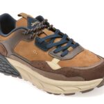 Pantofi sport JEEP maro, M52070A, din piele naturala