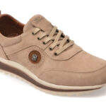 Pantofi sport BITE THE BULLET gri, FV076, din piele naturala