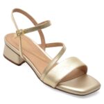 Sandale CLARKS aurii, SERINA 35 STRAP, din piele naturala
