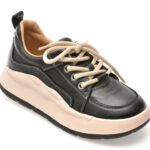 Pantofi sport Dama EPICA negri, 68628, din piele naturala
