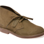 Ghete CLARKS kaki, DESERT BT EVO, din piele intoarsa