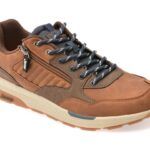 Pantofi sport JEEP maro, M52140A, din piele ecologica