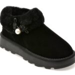 Ghete Femei EPICA negre, 235186, din piele intoarsa