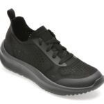 Pantofi sport Dama CLARKS negri, SOLEVANA TIE, din material textil
