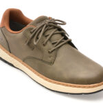 Pantofi sport SKECHERS kaki, GARLAN, din piele ecologica