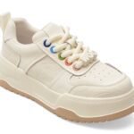 Pantofi sport Dama PASS COLLECTION albi, MQ60007, din piele naturala