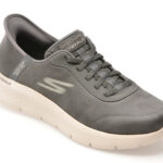 Pantofi sport SKECHERS gri, GO WALK FLEX, din material textil