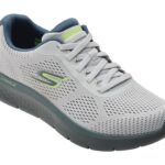 Pantofi sport SKECHERS gri, GO WALK FLEX, din material textil