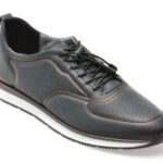 Pantofi sport BITE THE BULLET bleumarin, OY5110, din piele naturala