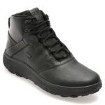 Ghete GEOX negre, U46HFB, din piele naturala