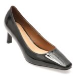 Pantofi dama eleganti FLAVIA PASSINI negri, 83537, din piele naturala lacuita