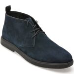 Ghete GEOX bleumarin, U56LAD, din piele intoarsa