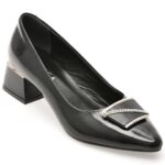 Pantofi dama eleganti EPICA negri, 619230, din piele naturala lacuita