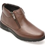 Ghete BITE THE BULLET maro, SH2401, din piele naturala