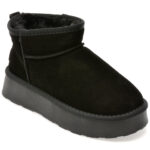 Ghete Femei GRYXX negre, 228520, din piele intoarsa