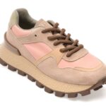Pantofi sport Dama EPICA roz, 2080, din material textil si piele naturala