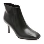 Botine elegante EPICA negre, E37860B, din piele naturala