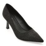 Pantofi dama eleganti FLAVIA PASSINI negri, A65, din piele intoarsa