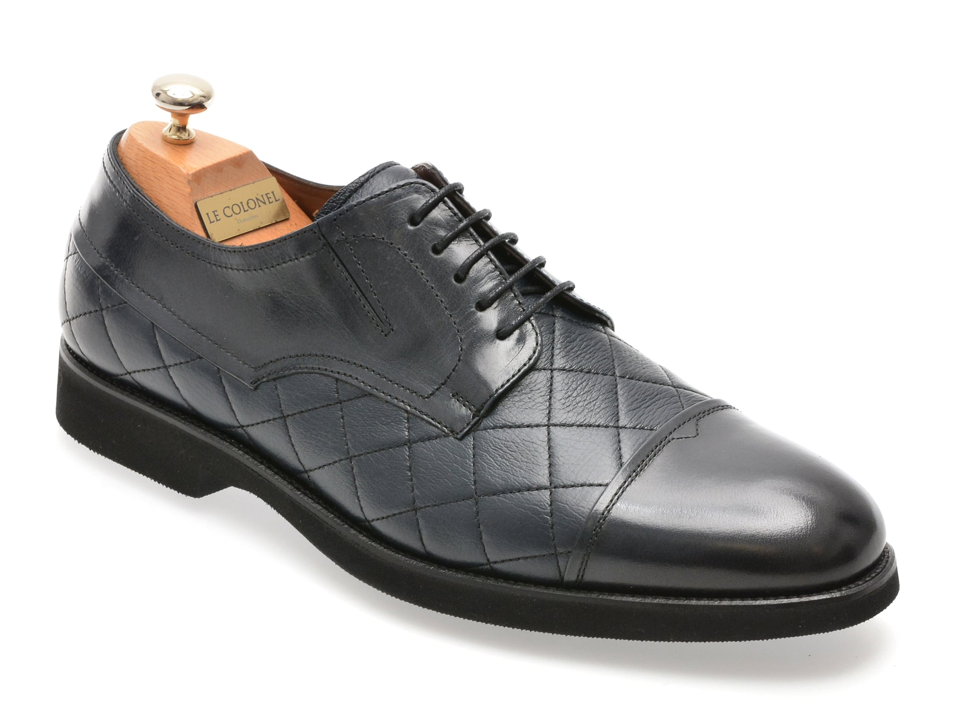 f21a1959545ff02cdd66bd6dda702b7483b610bc828f5a579eca66508b702ba9 Pantofi eleganti LE COLONEL bleumarin, 67014, din piele naturala - imagine 1