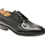 Pantofi eleganti LE COLONEL negri, 49829, din piele naturala lacuita