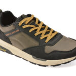 Pantofi sport JEEP negri, M52141A, din piele ecologica