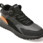 Ghete GRYXX negre, ZMSN33, din piele naturala